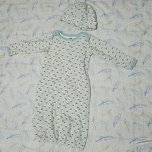 0-3m baby gown